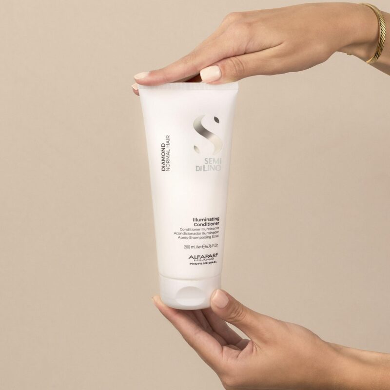 Alfaparf Milano Semi di Lino Diamond Illuminating Conditioner 200ml – Μαλακτική Κρέμα Λάμψης & Ενυδάτωσης για Θαμπά Μαλλιά - Image 3