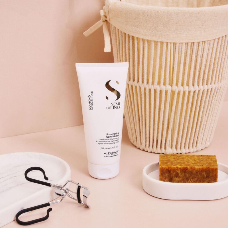 Alfaparf Milano Semi di Lino Diamond Illuminating Conditioner 200ml – Μαλακτική Κρέμα Λάμψης & Ενυδάτωσης για Θαμπά Μαλλιά - Image 5