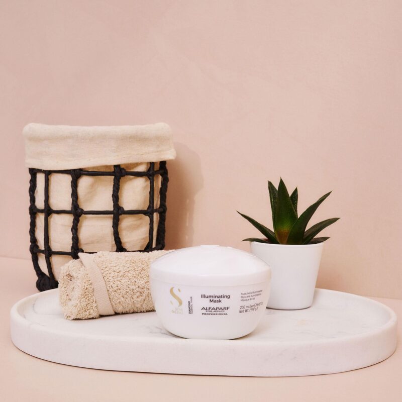Alfaparf Milano Semi di Lino Diamond Illuminating Mask 200ml – Μάσκα Επανόρθωσης & Λάμψης για Θαμπά Μαλλιά - Image 5