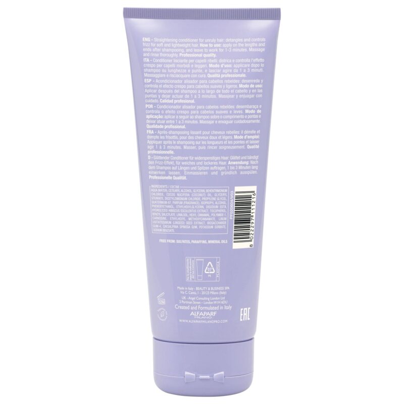 Alfaparf Milano Semi di Lino Smoothing Conditioner 200ml – Μαλακτική Λείανσης για Φριζαρισμένα & Ατίθασα Μαλλιά - Image 2