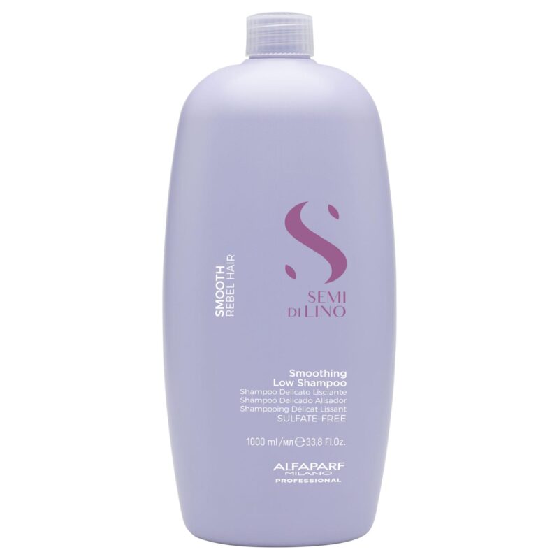 Alfaparf Milano Semi di Lino Smoothing Low Shampoo 1000ml – Σαμπουάν Λείανσης & Ελέγχου Φριζαρίσματος για Ατίθασα Μαλλιά