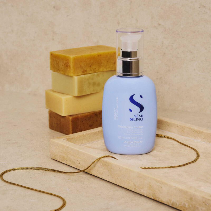 Alfaparf Milano Semi Di Lino Density Thickening Cream 125ml – Κρέμα Πύκνωσης για Λεπτά & Αδύναμα Μαλλιά - Image 4