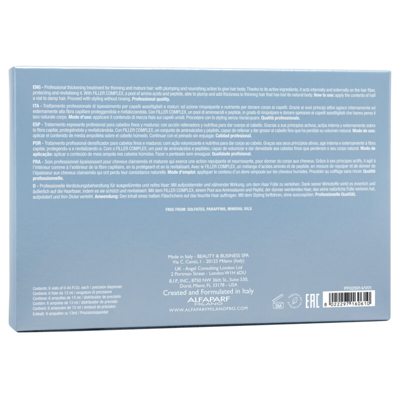 Alfaparf Milano Semi di Lino Density Thickening Lotion 6x13ml – Λοσιόν Πύκνωσης για Λεπτά ή Αραιωμένα Μαλλιά - Image 2