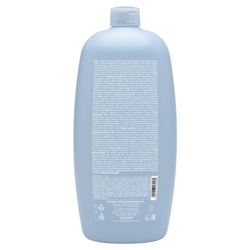 Alfaparf Milano Semi di Lino Density Thickening Low Shampoo 1000ml – Σαμπουάν Πύκνωσης για Λεπτά ή Αραιωμένα Μαλλιά - Image 2