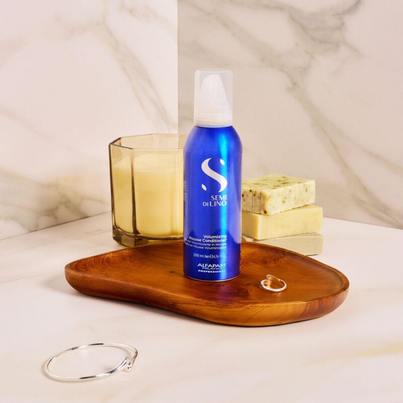 Alfaparf Semi Di Lino Volumizing Mousse Conditioner 200ml – Μαλακτικό σε Μορφή Αφρού για Όγκο & Ελαφριά Ενυδάτωση - Image 4