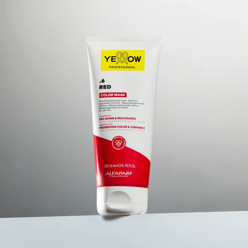Alfaparf Yellow Professional Color Mask .6 Red 200ml – Μάσκα Θρέψης & Ενίσχυσης Κόκκινων Αποχρώσεων - Image 3