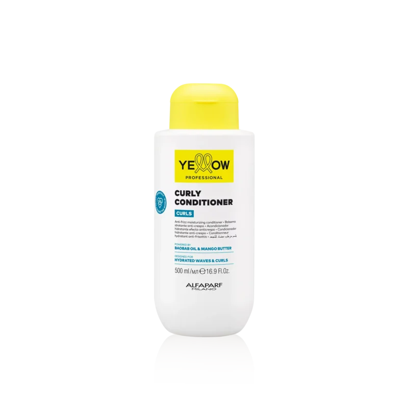 Yellow Professional Curls Curly Conditioner 500ml – Ενυδατικό Conditioner κατά του Φριζαρίσματος για Σγουρά & Κυματιστά Μαλλιά