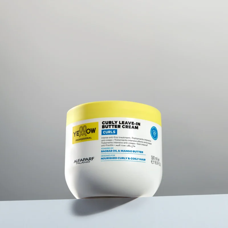 Yellow Professional Curls Curly Leave-In Butter Cream 500ml – Εντατική Κρέμα Leave-In κατά του Φριζαρίσματος για Σγουρά & Πολύ Σγουρά Μαλλιά - Image 2