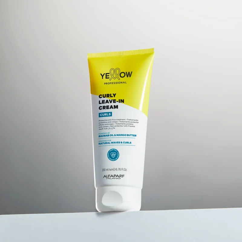 Yellow Professional Curls Curly Leave-In Cream 200ml – Αντιφριζαριστική Κρέμα Leave-In για Κυματιστά & Σγουρά Μαλλιά - Image 2