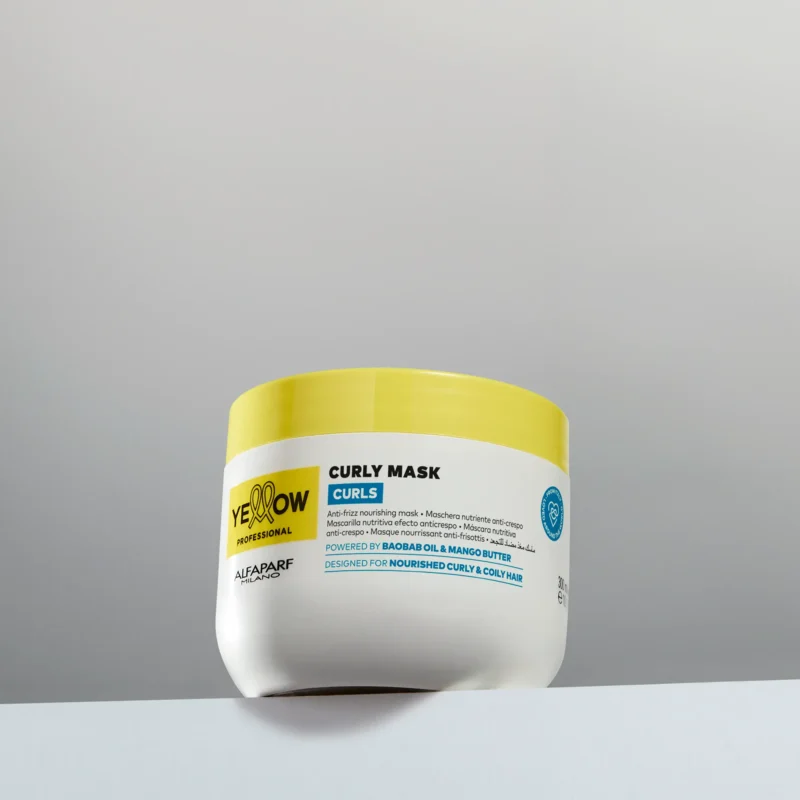 Yellow Professional Curls Curly Mask 500ml – Μάσκα Θρέψης & Κατά του Φριζαρίσματος για Σγουρά & Κυματιστά Μαλλιά - Image 2