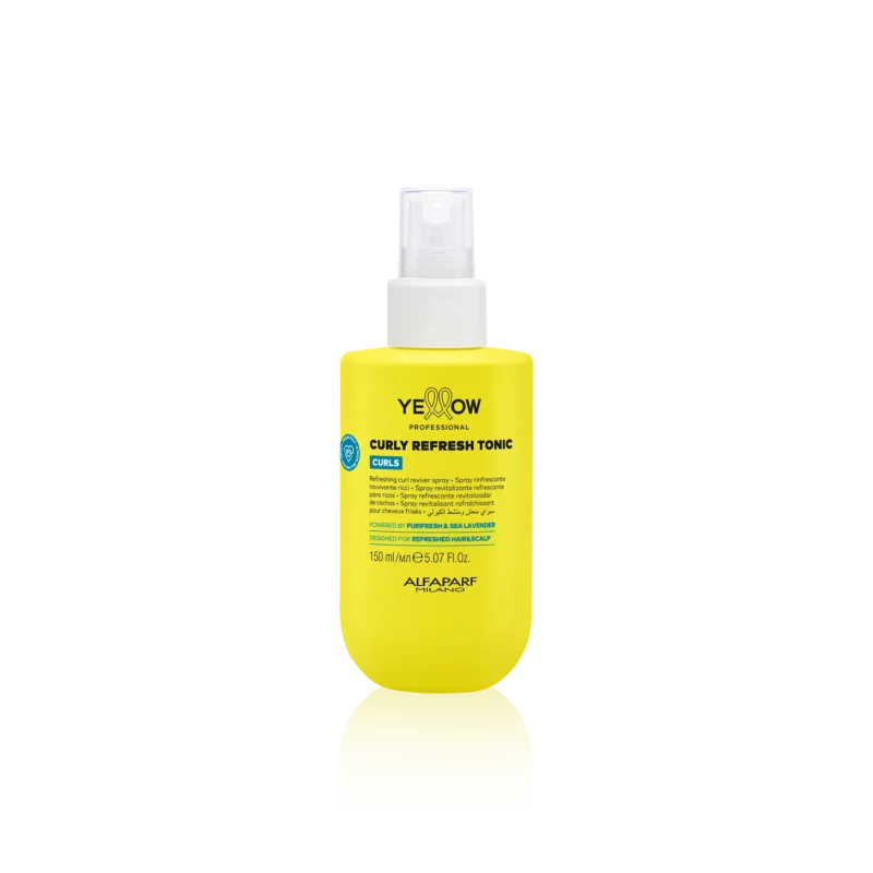 Yellow Professional Curls Curly Refresh Tonic 150ml – Spray Αναζωογόνησης Μπούκλας & Τόνωσης Τριχωτού