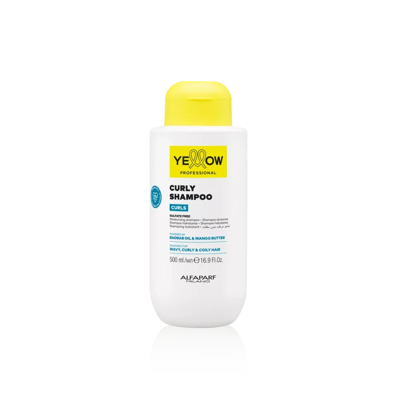 Yellow Professional Curls Curly Shampoo 500ml – Sulfate-Free Ενυδατικό Σαμπουάν για Σγουρά & Κυματιστά Μαλλιά