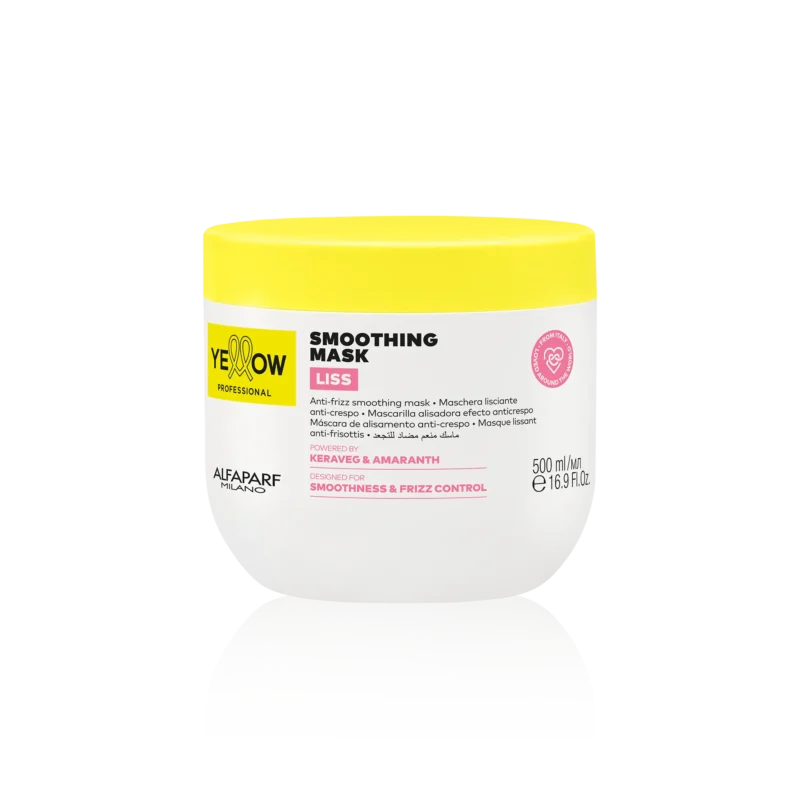 Yellow Professional Liss Smoothing Mask 500ml – Μάσκα Εξομάλυνσης & Αντιφριζ για Ατίθασα Μαλλιά
