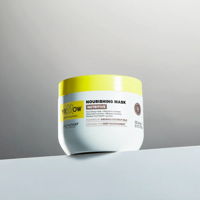 Alfaparf Yellow Professional Nutritive Nourishing Mask 300ml – Μάσκα Θρέψης & Ενυδάτωσης για Ξηρά και Ταλαιπωρημένα Μαλλιά - Image 3