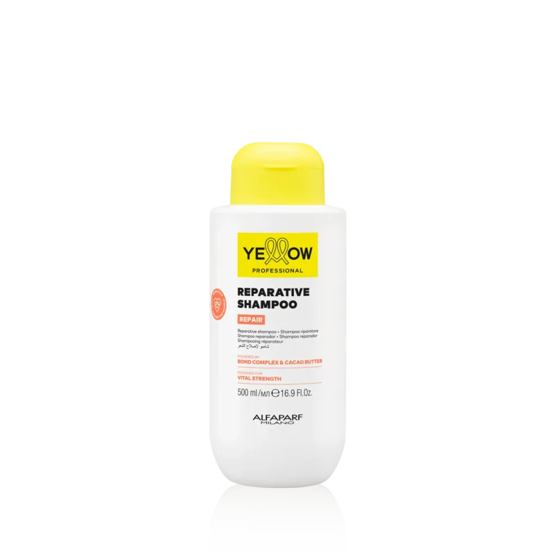 Alfaparf Yellow Professional Reparative Shampoo 500ml – Σαμπουάν Αναδόμησης & Ενίσχυσης για Ταλαιπωρημένα Μαλλιά