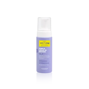 Alfaparf Yellow Professional Silver Purple Leave-in Mousse 160ml – Αφρός Leave-In Κατά του Κιτρινίσματος για Λάμψη & Επανόρθωση