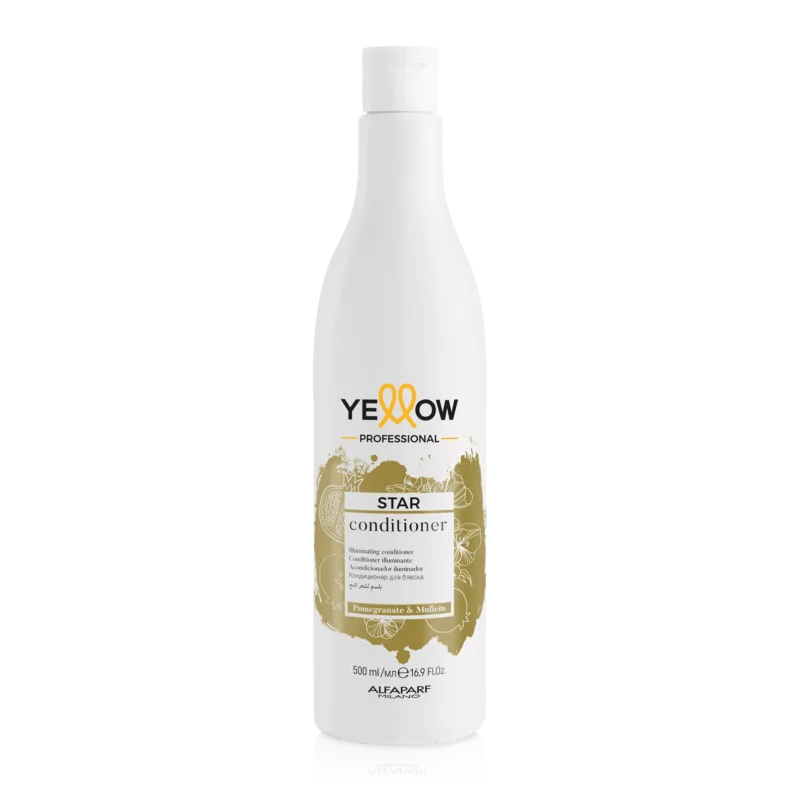 Alfaparf Yellow Star Illuminating Conditioner 500ml – Μαλακτική Κρέμα για Εκθαμβωτική Λάμψη & Απαλότητα