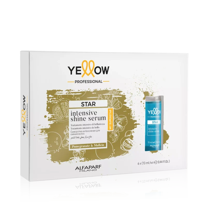Alfaparf Yellow Star Intensive Shine Serum 6x13ml – Εντατικός Ορός Λάμψης για Απαλά, Φωτεινά Μαλλιά