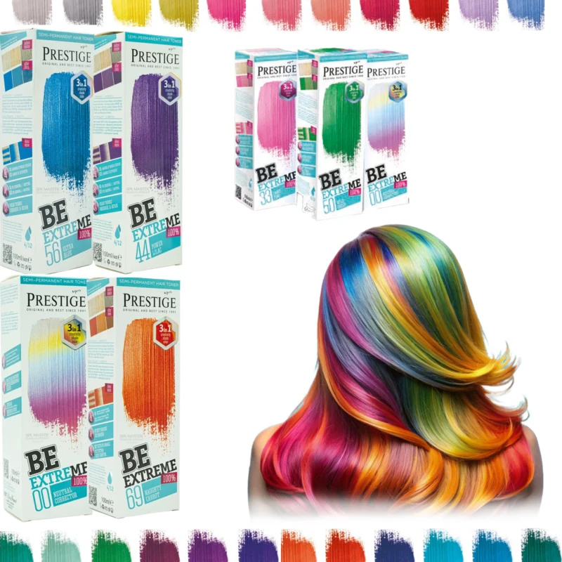 Vip's Prestige Be Extreme Semi-Permanent Hair Toner 100ml – Ημιμόνιμο Τόνερ Μαλλιών Χωρίς Αμμωνία για Έντονο Χρώμα & Λάμψη - Image 2