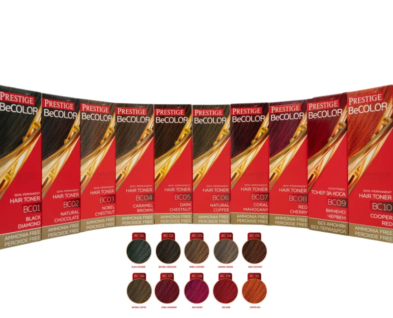 PRESTIGE BeColor Semi-Permanent Hair Toner 100ml – Ημιμόνιμη Κρέμα Ρεφλέ Χωρίς Αμμωνία & PPD για Λαμπερό, Φυσικό Χρώμα - Image 3