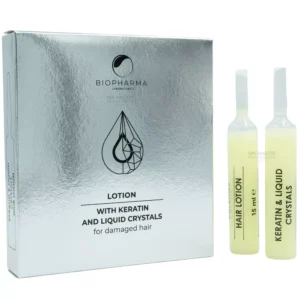 Biopharma Bio Oil Lotion with Keratin, Liquid Crystals and Panthenol 5x15ml | Αμπούλες Αναδόμησης για Ταλαιπωρημένα Μαλλιά