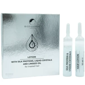 Biopharma Bio Oil Lotion with Silk Protein, Liquid Crystals and Linseed Oil 5x15ml | Αμπούλες Αναδόμησης για Ταλαιπωρημένα Μαλλιά