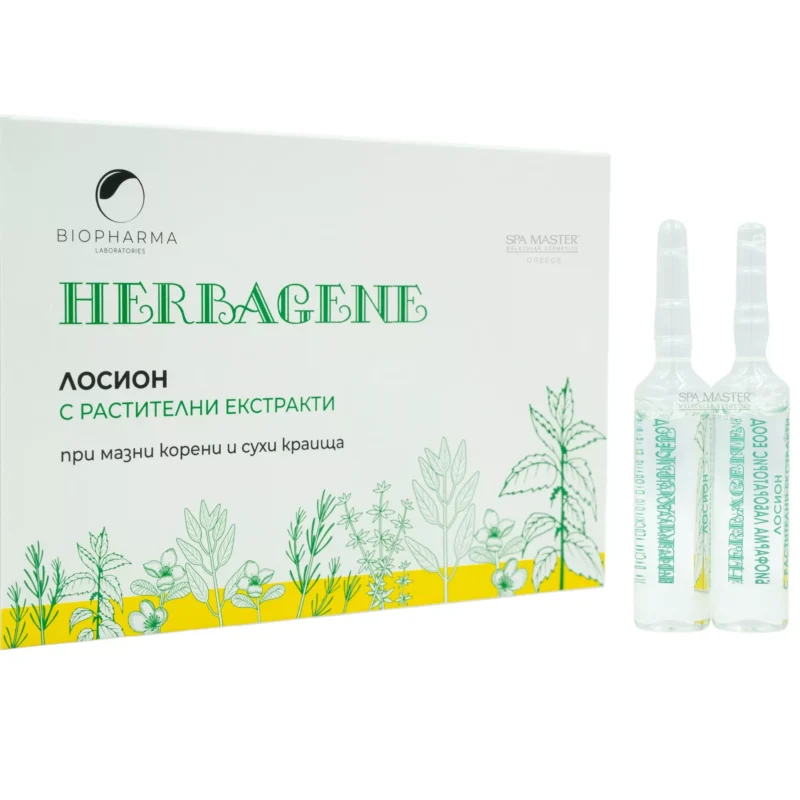 Biopharma Herbagene Αμπούλες κατά της Πιτυρίδας, της Τριχόπτωσης & της Λιπαρότητας 8x10ml