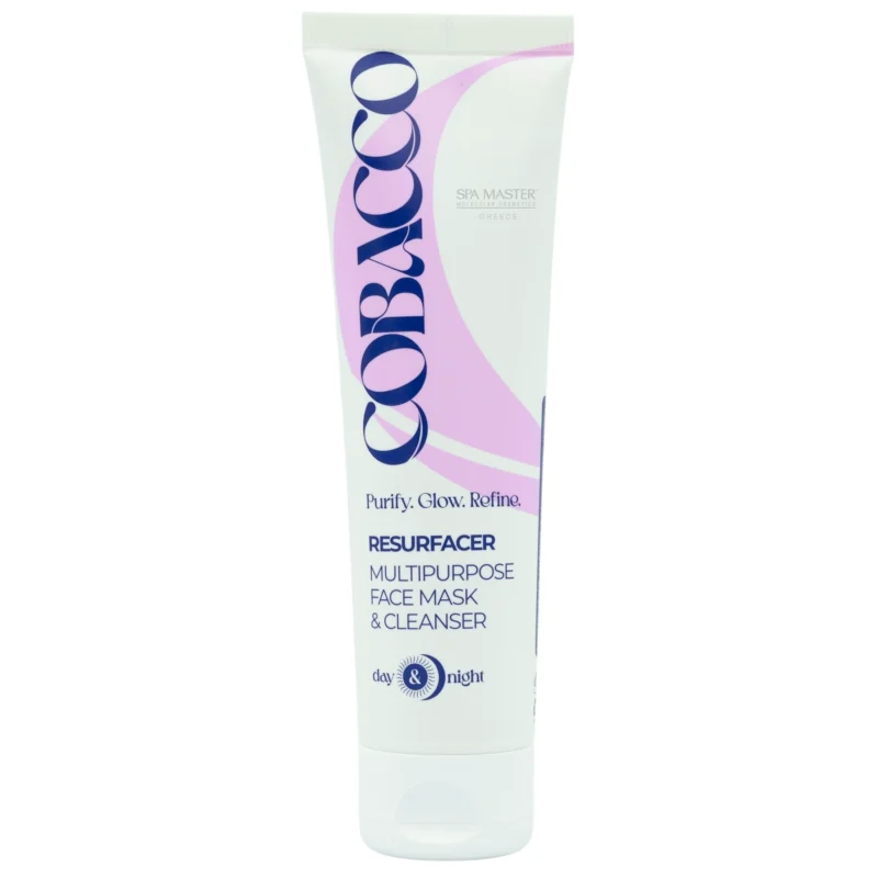 Cobacco Resurfacer Multipurpose Face Mask & Cleanser 100ml – Καθαρισμός, Απολέπιση & Λάμψη σε Ένα Βήμα