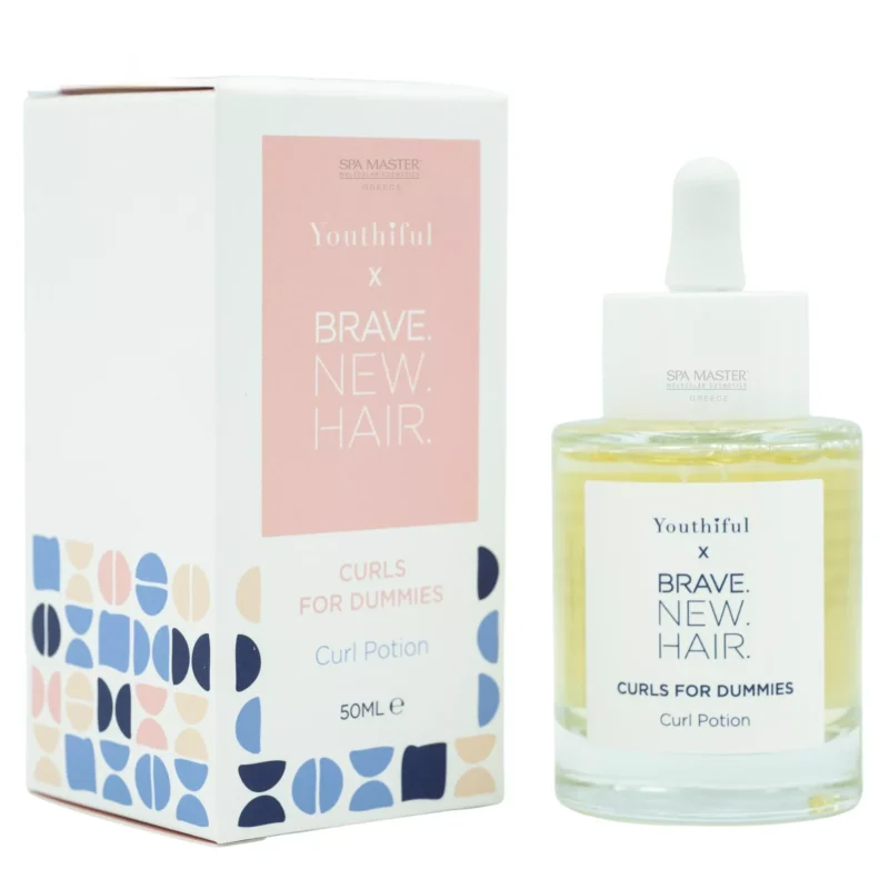 Brave New Hair x Youthful Curls for Dummies Curl Potion 50ml – Ορός για Τέλειες Μπούκλες με Προστασία & Ενυδάτωση