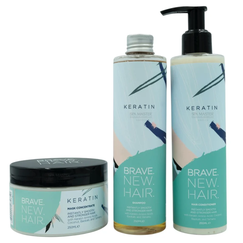 Brave New Hair Keratin Mask Concentrate 250ml – Μάσκα Εντατικής Επανόρθωσης με Κερατίνη & Βιολογικά Έλαια - Image 5