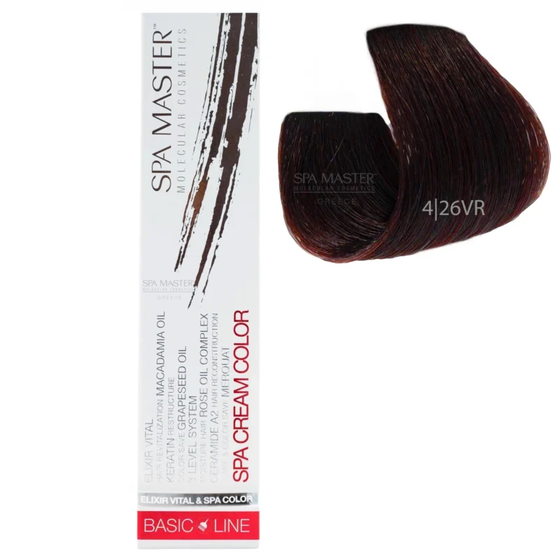 4/26VR Mahogany brown hair SPA Cream Color Professional coloring for hair