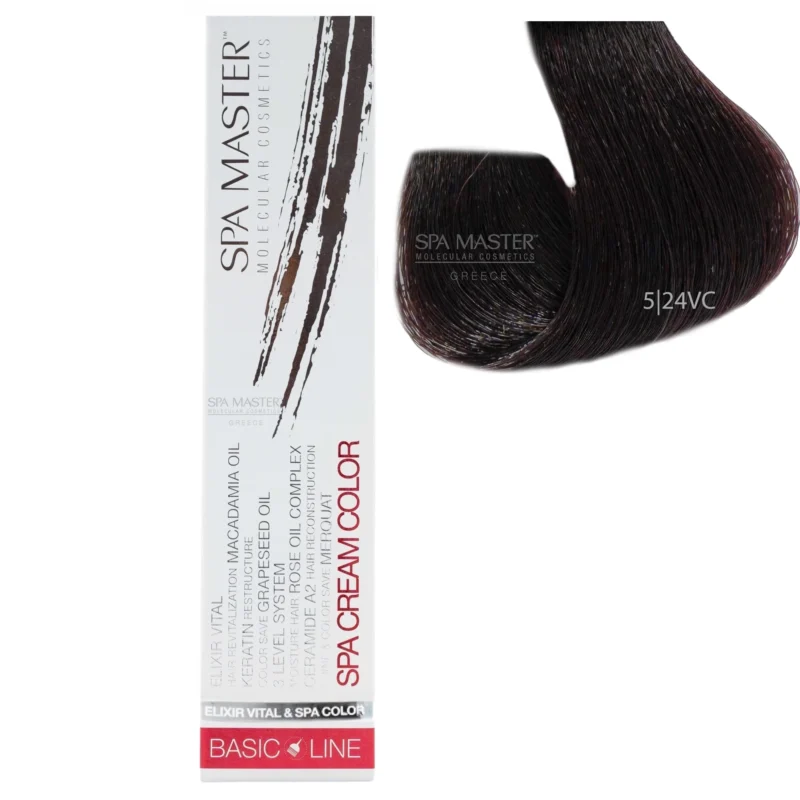 5/24VC Bright pearl copper brown hair SPA Cream Color Professional coloring for hair