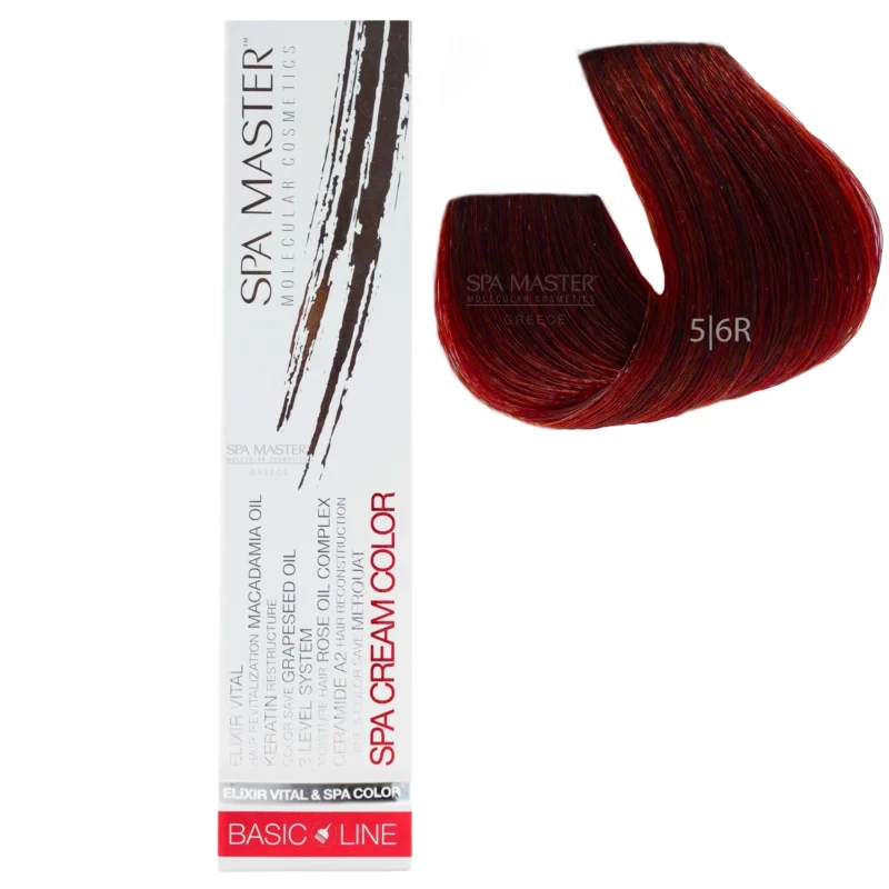 5/6R red Light brown hair SPA Cream Color Professional coloring for hair
