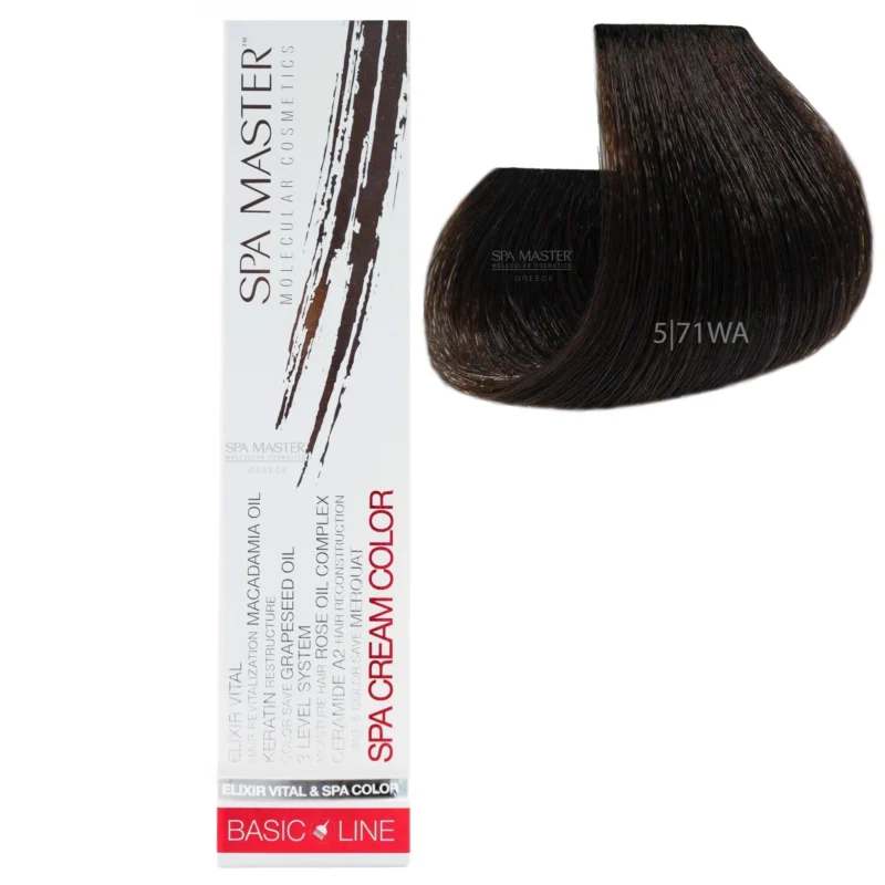 5/71WA Light cold brown brown hair SPA Cream Color Professional coloring for hair