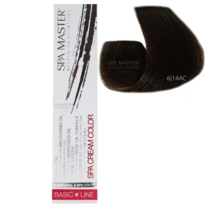 6/14АС Dark cold chocolate blonde SPA Cream Color Professional coloring for hair