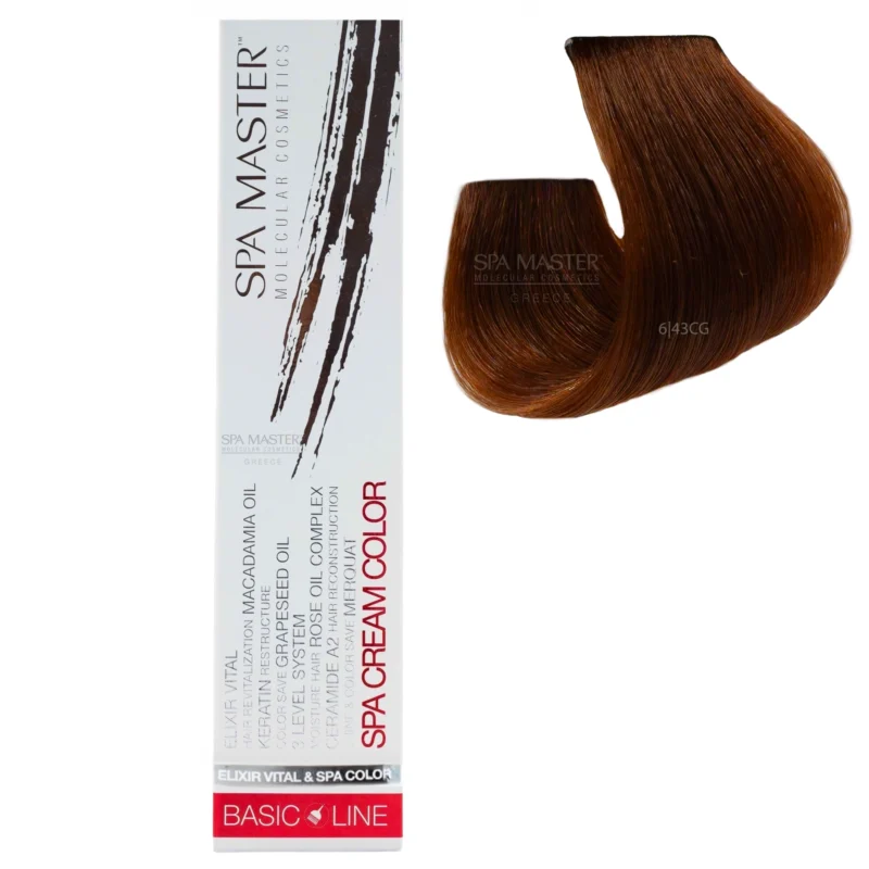 6/43CG Dark red blonde SPA Cream Color Professional coloring for hair