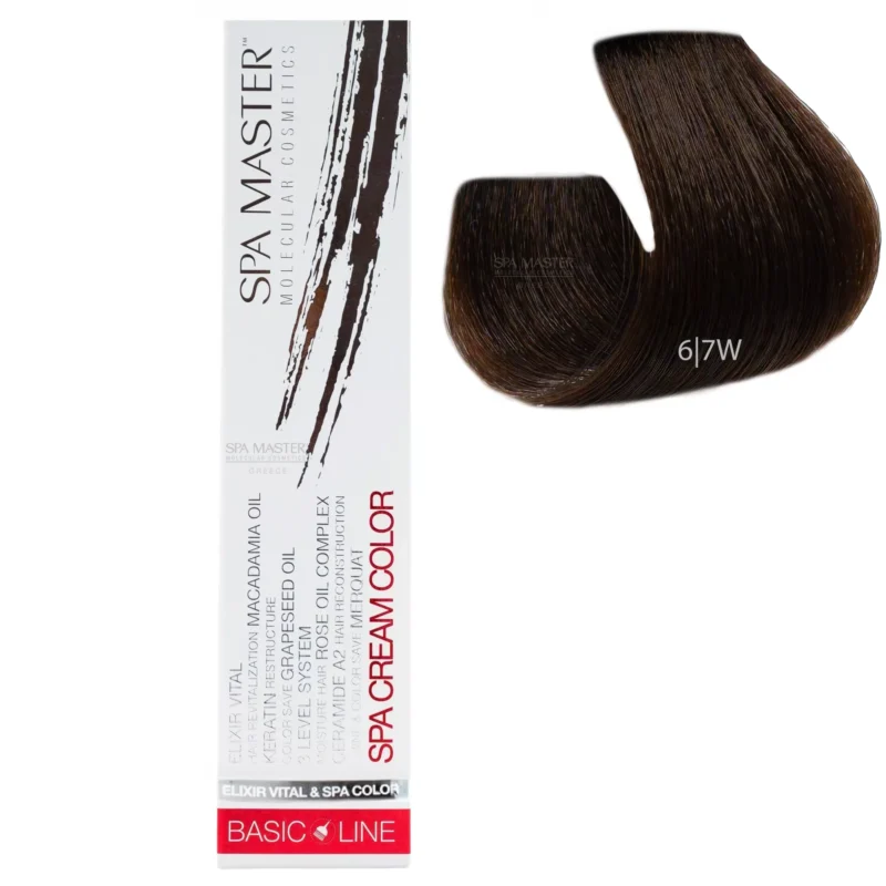 6/7W Dark brown blonde SPA Cream Color Professional coloring for hair
