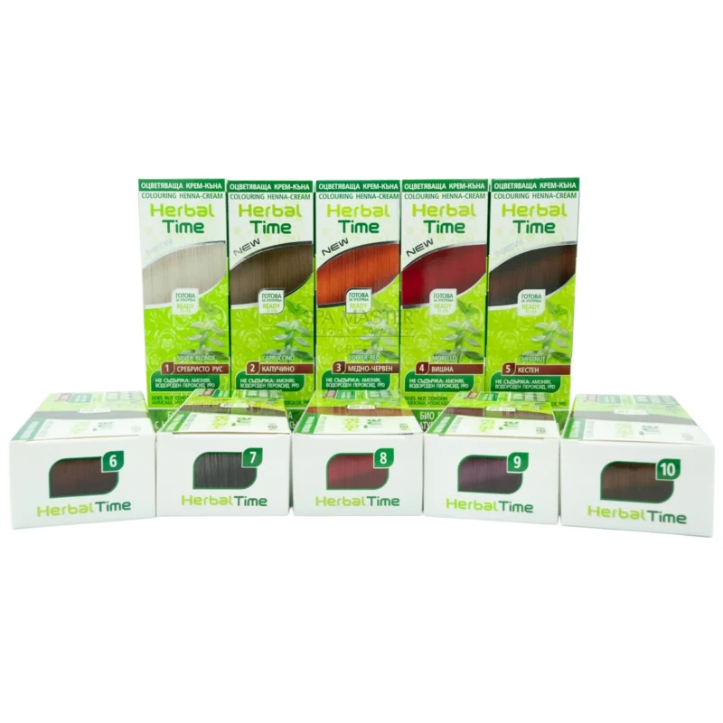 Έτοιμη Henna Μαλλιών Βυσσινί Κόκκινο - Morello N4 Herbal Time 75ml - Image 9