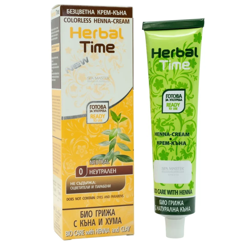 Έτοιμη Henna Μαλλιών Ουδέτερο - Natural N0 Herbal Time 75ml