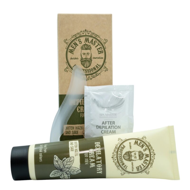 MEN’S MASTER Depilatory Cream for Men Witch Hazel and Sage 150ml - Αποτριχωτική Κρέμα Ανδρών Αμαμελίδα και Φασκόμηλο - Image 4