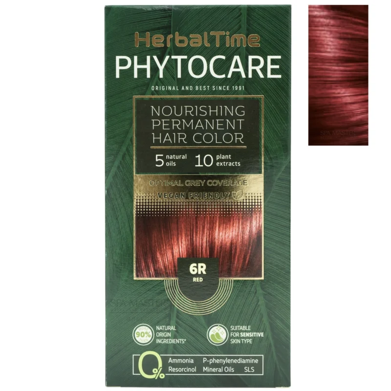 Βαφή μαλλιών χωρίς αμμωνία Κόκκινο Red 6R - Herbal Time PhytoCare
