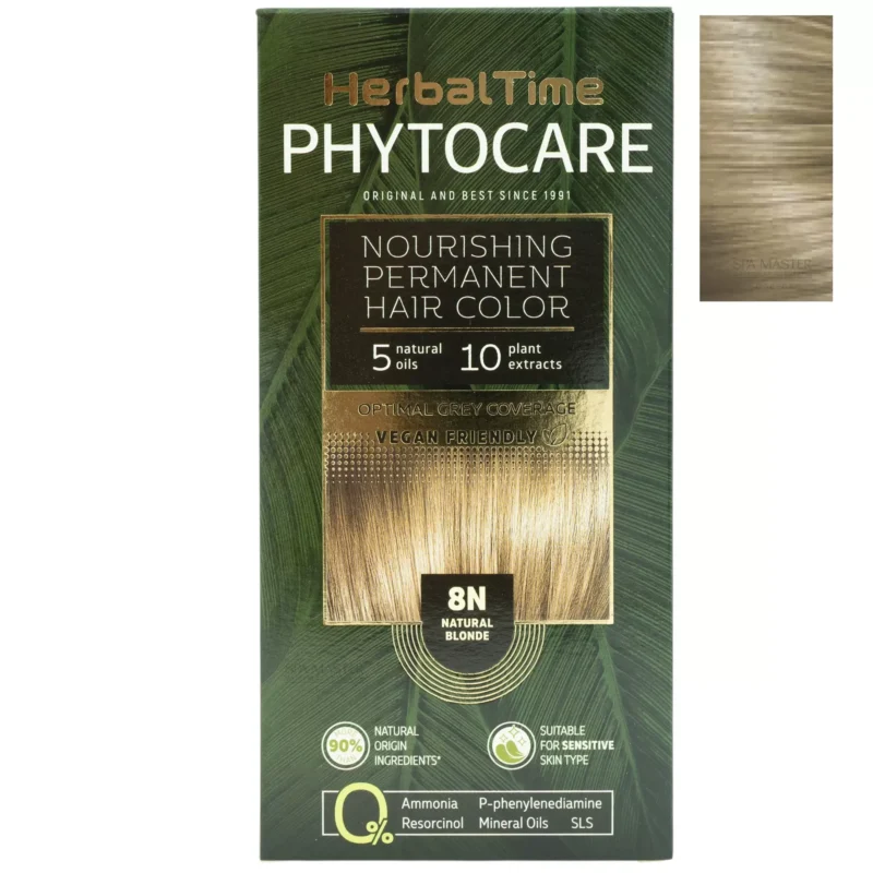 Βαφή μαλλιών χωρίς αμμωνία Φυσικό Ξανθό Natural Blonde 8N - Herbal Time PhytoCare
