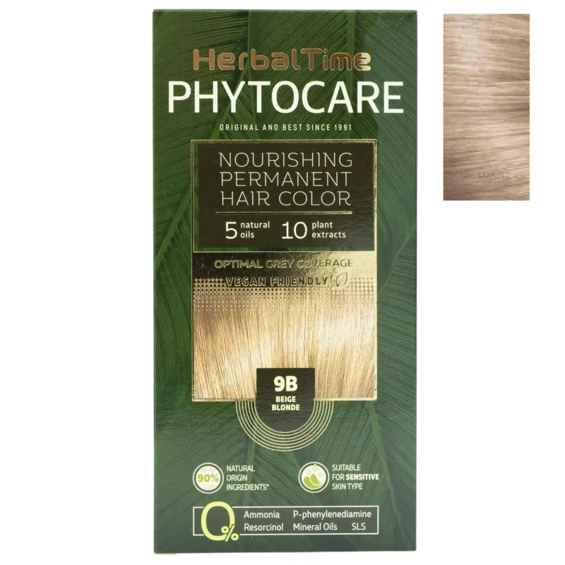 Βαφή μαλλιών χωρίς αμμωνία Μπεζ Ξανθό Beige Blonde 9B - Herbal Time PhytoCare