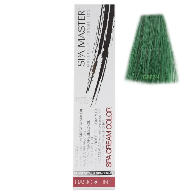 Ημιμόνιμες Βαφές Μαλλιών Green – Πράσινο Pure Pigments 100ml Spa Master Professional