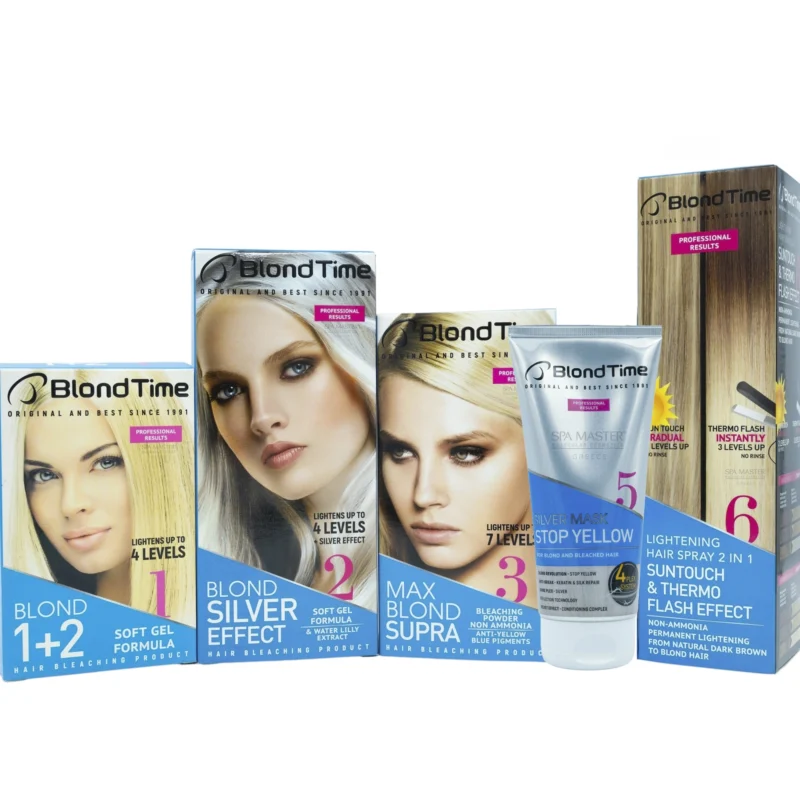 Blond Time N03 Max Blond – Ντεκαπάζ Χωρίς Αμμωνία με Anti-Yellow Effect - Image 8