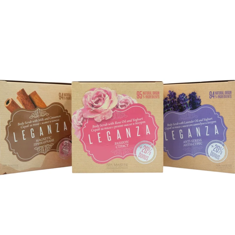 Leganza Anti-Stress Body Scrub with Lavender Oil & Yoghurt 240g – Scrub Σώματος με Έλαιο Λεβάντας & Γιαούρτι - Image 7