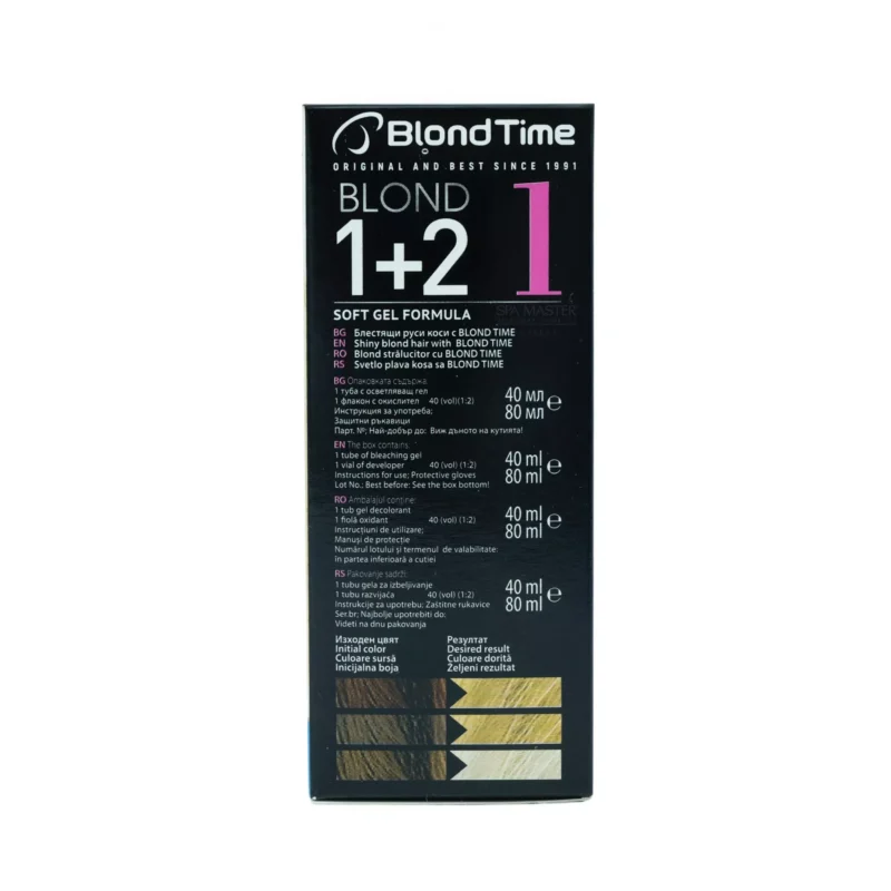 Blond Time 1+2 Hair Lightening System – Σύστημα Ξανοίγματος Μαλλιών έως και 4 Τόνους - Image 4