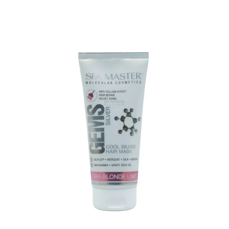 Spa Master Gems Cool Silver Hair Mask 200ml – Μάσκα Κατά του Κιτρινίσματος για Ξανθά & Γκρίζα Μαλλιά