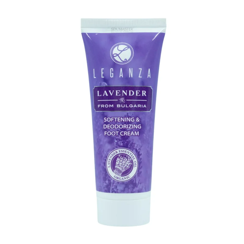 Leganza Lavender Softening & Deodorizing Foot Cream 75 ml – Μαλακτική & Αποσμητική Κρέμα Ποδιών με Αυθεντικό Βουλγαρικό Αιθέριο Έλαιο Λεβάντας