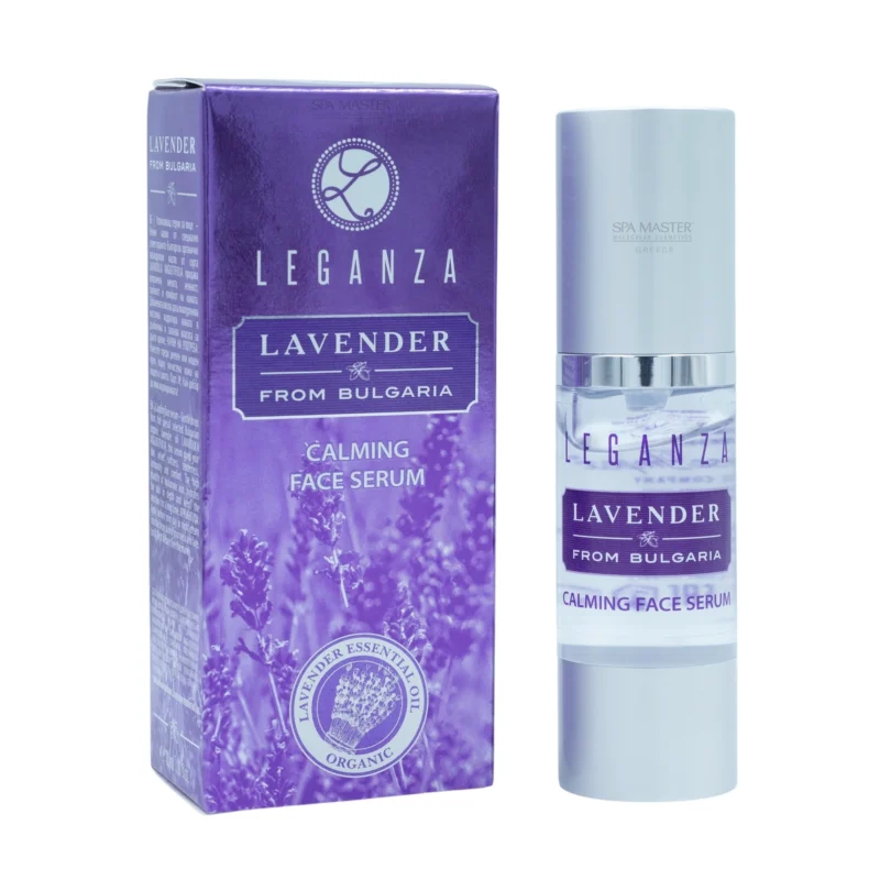 Leganza Lavender Calming Face Serum 30ml – Καταπραϋντικός Ορός Προσώπου με Λεβάντα & Υαλουρονικό Οξύ